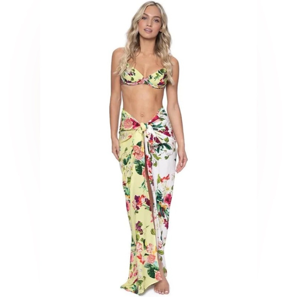 PQ Swim Multicolor Floral Sarong